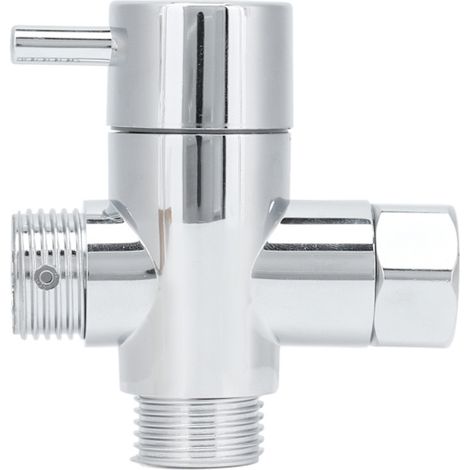Robinet inverseur de douche G1/2 à 3 voies pour douchette et pommeau de douche fixe