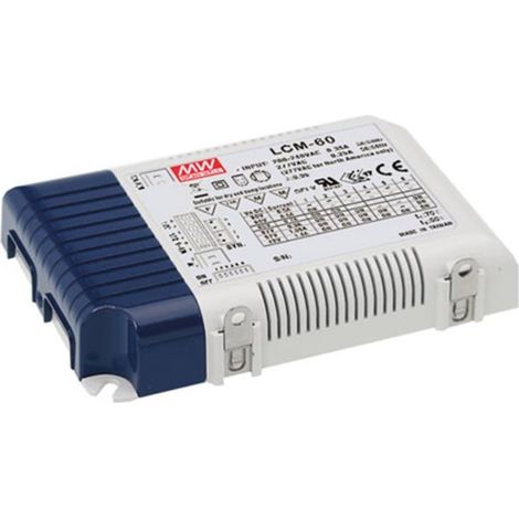 Mean Well DIMMBARES LED-NETZTEIL - KONSTANTSTROM - 60 W - EINSTELLBARER AUSGANGSSTROM MIT PFC