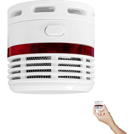 Détecteur de fumée, Pile de 10 Ans détecteur de fumée pour la Maison Détecteur de Fumée avec Batterie Scellée 10 Ans Pad Adhésif Magnétique Conforme à la Norme EN14604 (1/5)