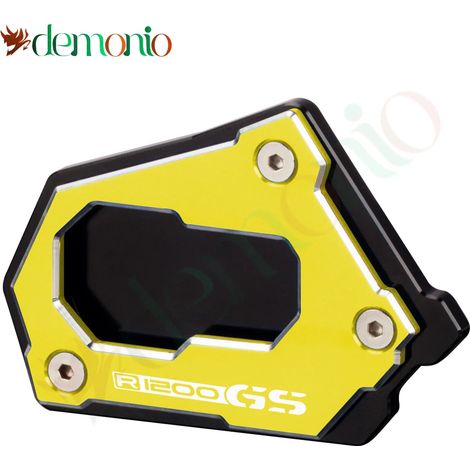(R1200GS Doré) Plaque de support de béquille latérale pour moto, accessoire d'extension compatible avec BMW R1200GS, R 1200 GS LC Adv et R1250GS Adventure maxpower (1/4)