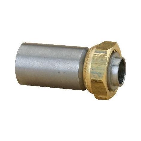 Raccord 2 pièces écrou prisonnier acier à souder joint plat gaz L 71 F - 50x60 48,3mm - Chuchu Decayeux