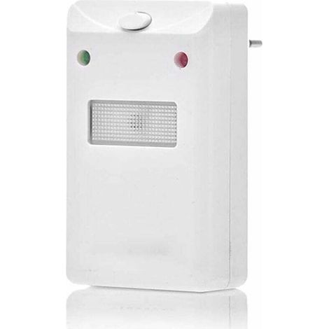 Répulsif ultrasonique anti nuisibles – Émet des ultrasons et impulsions électromagnétiques – Non toxique et écologique – Pour rongeurs et insectes