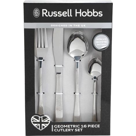 Juego de cubiertos geométricos Russell Hobbs RH01519EU7 de 16 piezas (1/3)