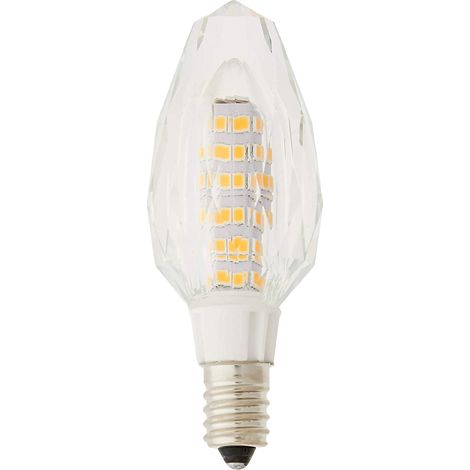 Ampoule LED E14 5W diamant blanc 3000K chaud Blister (1/5)