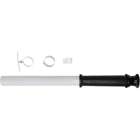 Vaillant Dachdurchführung Aluminium, senkrecht d= 60/100mm schwarz