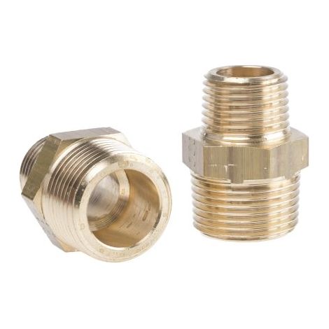 Adaptateur Laiton Droit Legris R Mâle 3/4pouce - Mâle 1/2pouce ( Prix pour Paquet de 5 )