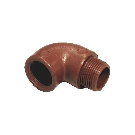 COUDE À 90 MF EN PP MARRON Taille : 3/4"