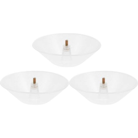Lot de 3 gobelets récupérateurs d'huile en plastique pour hotte aspirante de cuisine (1/5)