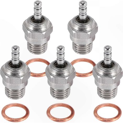5-teiliges Glühkerzenset für RC-Nitro-Trucks, Zündkerzenmotorteile, Ersatzteile für Modellautos (1/5)