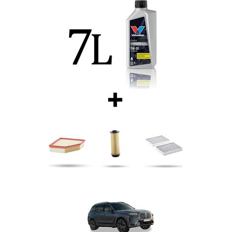 Kit tagliando 3 FILTRI e 7L OLIO compatibile con Bmw x7 (G07) 40 hybrid 259kw dal 2022 (1/5)