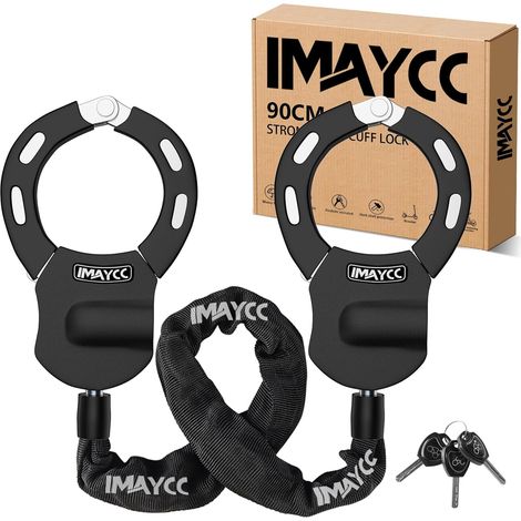 Menottes Antivol/Cadenas Trotinette Electrique, Idéal Pour Les Vélos, Trottinettes,Poussettes,Moto Adulte,Portail,Clôture,Etc (1/5)