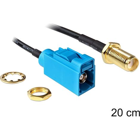 Delock antenna cable sma jack bulkhead  fakra z jack 200 mm