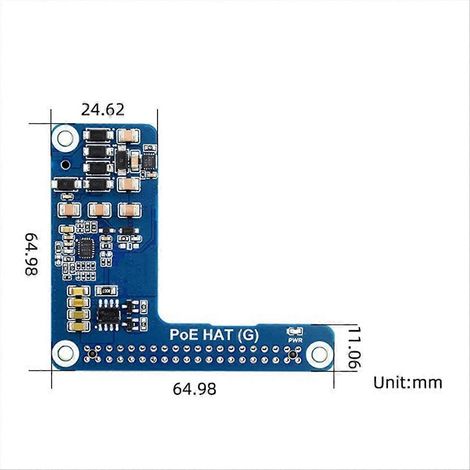 Für 5 PoE HAT (G) + Gehäuse + Lüfter 3007PWM 802.3af/at (1/5)