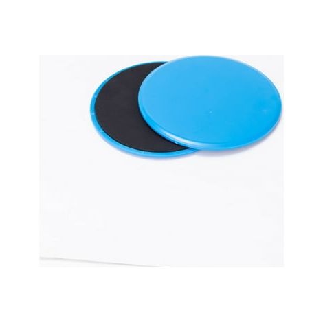 Lot de 2 glisseurs bleus pour entraînement sportif, planche de glisse rapide, abdominaux, coordination des membres, équipement de fitness (1/4)