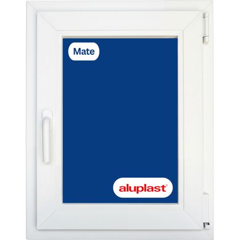 Ventana PVC Reforzado 500x600 Blanca Oscilobatiente Mate (1/2)