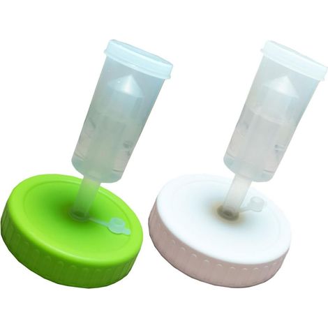 Lot de 2 couvercles large ouverture (86 mm) avec valve unidirectionnelle pour bocaux, pour la fermentation et la conserve couvercles en plastique (1/5)