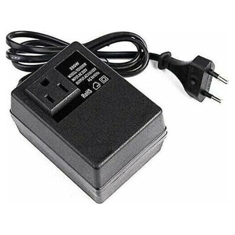 Transformateur 220V à 110V, 200W, avec prise européenne, pour une tension réduite. (1/4)