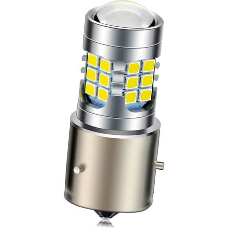 Ruiandsion Ampoule LED BA21S 6V Non Polaire Blanc Super Lumineux (1/5)
