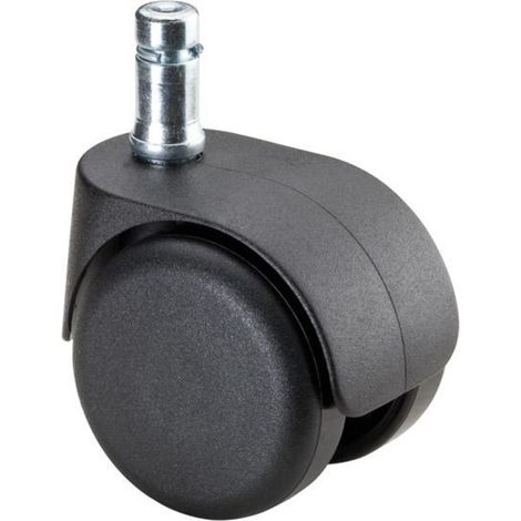 BS Rollen Bürostuhlrolle, Durchmesser 50mm, G15.050 Einschlagstift Kunststoff schwarz (1/4)