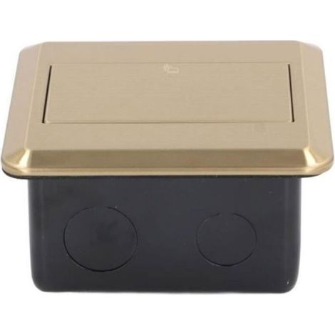 Prise Encastrable Sol - Acier Inoxydable - Étanchéité Haute Densité - Bureau Commerce Intérieur - 2P+T 10A 16A (1/3)