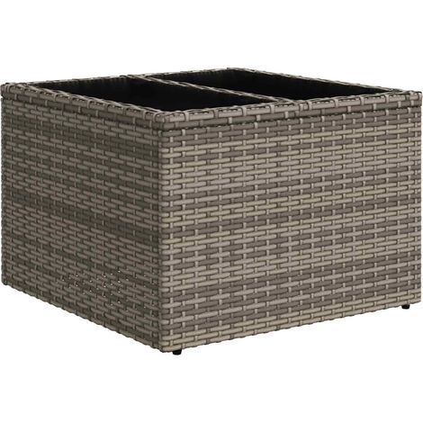 Maison Exclusive - Set di divani con cuscino con archiviazione Grigio polyrattan (1/5)