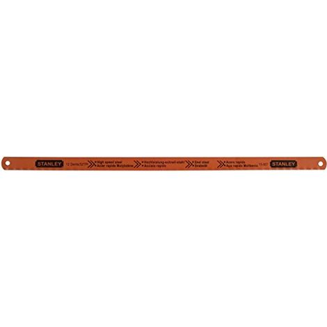 Lama per seghetto da traforo rubino STANLEY HSS Molibdeno L.300 mm 12 Denti (1/4)