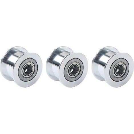 Für Bambu Lab P2S Glatte Leerlaufrolle Zahnriemenscheibe Aluminium-Zahnradzähne für Bambu Lab P2S XY-Bewegungssystem 3 Stück (3 Stück) (1/5)