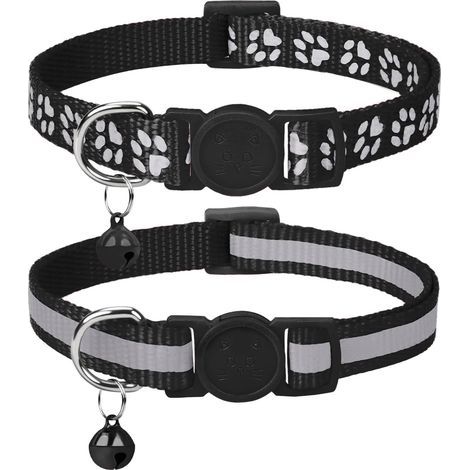 Collier Chat Anti-Étranglement pour Chaton Chiot, Lot de 2, 19-32cm (1/5)