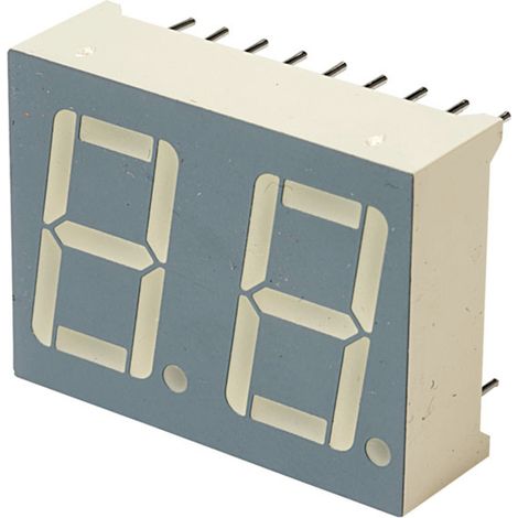 Kingbright 7-Segment-Anzeige Rot   2 V  DA56-11EWA