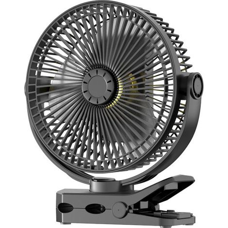 Ventilateur à pince de 20 cm avec télécommande - Ventilateur à pince - Ventilateur de bureau avec télécommande - Ventilateur multi-angles - Ventilateur silencieux (1/5)