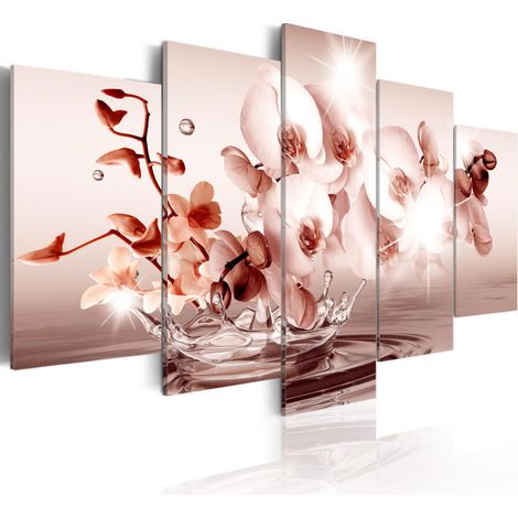 Tableau Imprimé "Orchidée Lyrique" 50 x 100 cm (1/2)
