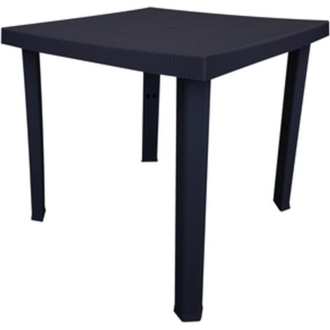 TAVOLO RESINA FIGARO 80X80XH72 CM ANTRACITE 1 PZ