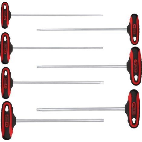 Serie di chiavi a T impronta RIBE ERGOTORQUEplus®, extra lunghe, 7 pz M4-M10