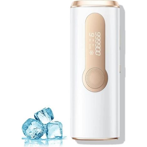 Épilateur Lumière Pulsée avec Point de Congélation,IPL Épilateur Laser 999,900 Flashes avec 9 Niveaux d'énergie Améliorés 3 Fonction