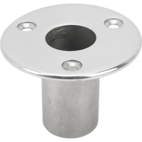 Support de fixation pour main courante de bateau, encastré à 90° pour tube de pont de 25 mm, base de montage en acier inoxydable adaptée aux yachts et équipements marins (1/4)