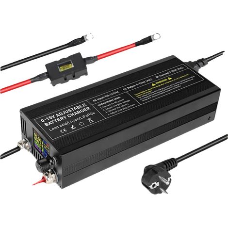 Caricabatterie al litio, corrente regolabile, compatibilità versatile, XCL100A-R (1/2)