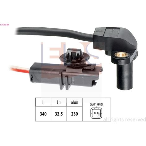 Capteur d'angle, vilebrequin EPS 1.953.549 RENAULT 82 00 275 614 82 00 766 056
