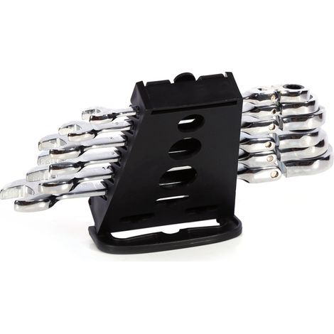 6-teiliges Ratschen-Kombinationsschlüssel-Set, Handreparaturwerkzeug, Steckschlüssel IS (1/5)