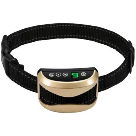 Collare antiabbaio, collare elettrico per cani, collare da addestramento ricaricabile, oro