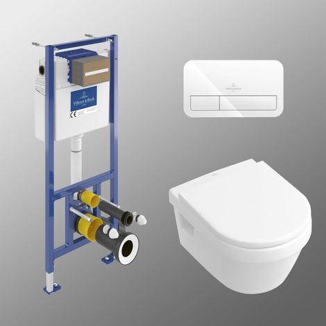 Villeroy & Boch Architectura WC-Set Direct Flush, mit Vorwandelement und Betätigungsplatte (1/5)