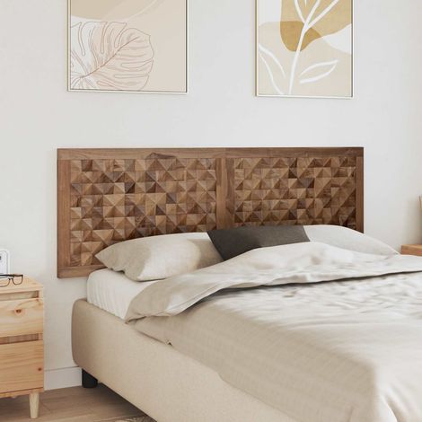 vidaXL Testiera del letto Naturale Legno di teak solido