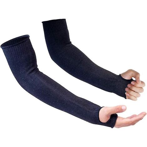 Manchon anti-coupure 1 paire, manchette résistante à la découpe, protection lourde pour bras, gaine anti-morsure, couvre-avant-bras robuste, sécurité renforcée. (1/3)
