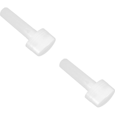 Lot De 2 Porte-Stylos Vides Accessoires Stylos Rechargeables Marqueurs De Peinture Rechargeables Vides Vierges À Double Extrémité Épais En Plastique Blancs (1/5)