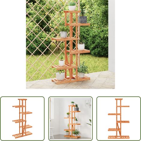 Tannenholz - Blumenständer 75x25x140,5 cm Massivholz Tanne (1/5)