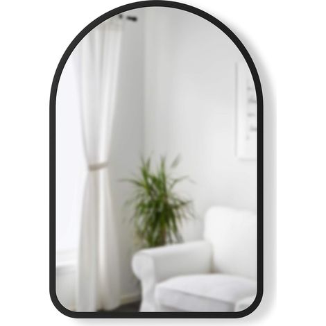 Miroir mural incurvé pour couloir, salle de bain, salon et plus - Taille unique (1/5)