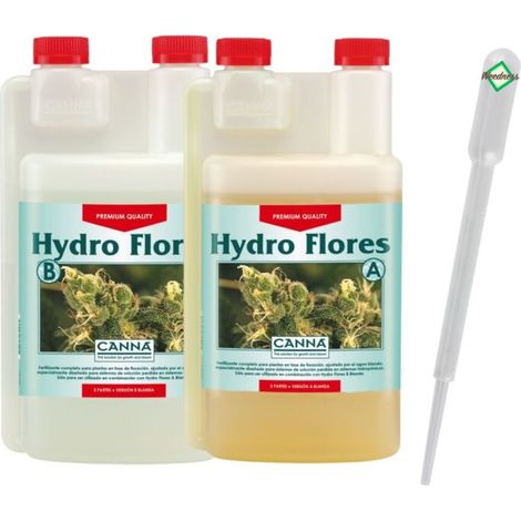 Canna Hydro Flores A B 1 Liter Hydroponik Blütedünger Hydrokultur Pflanzendünger