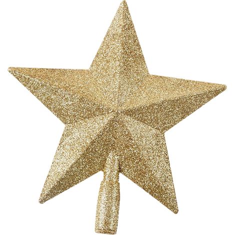 Étoile - Pour Sommet Arbre De Noël - En PP - 15 cm - Décoration Intérieure Festive - 1 Pièce (1/5)