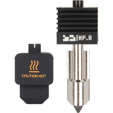 Pour Bambu Lab H2S Hotend, buse à haut débit pour Bambu Lab H2C H2D, buse monobloc HF en acier trempé, diamètre 0,8 mm (0,8 mm) (1/5)