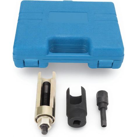 Kit d'outils d'extraction d'injecteur, Extracteur d'injecteur en Acier au Carbone, Outil de Moteur avec Douille de Retrait du Capuchon d'injecteur et clé Hexagonale d'injecteur (1/5)