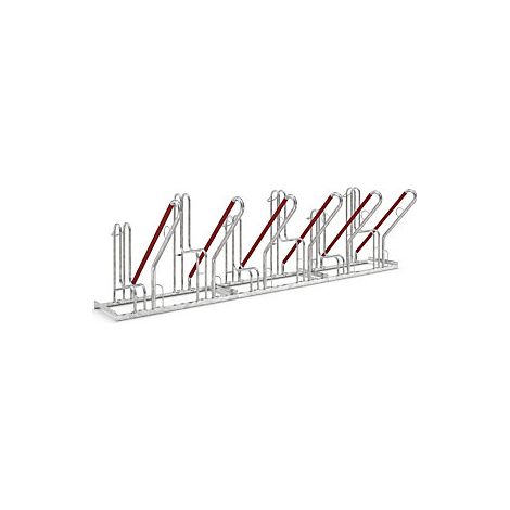 Aparcadero para apoyar bicicletas  modelo 4500 XBF  por un lado